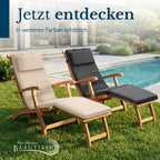 Beautissu Deckchair Auflage – 100% wasserdicht & wetterfest – QD-DC