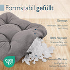 Beautissu 4er Set Premium Stuhlkissen 40x40 cm HighLux SK