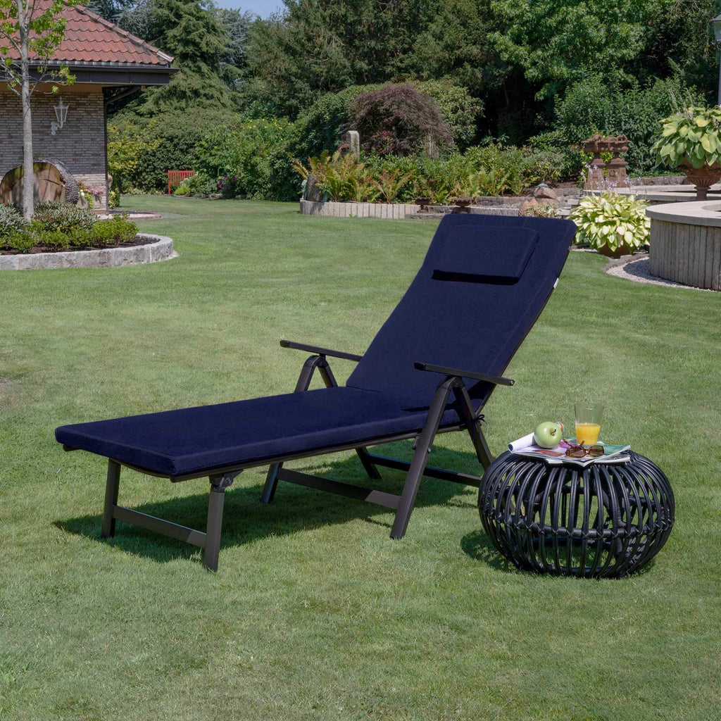 Beautissu Gartenliege Auflage Sonnenliege 200x60x5 cm Loft RL