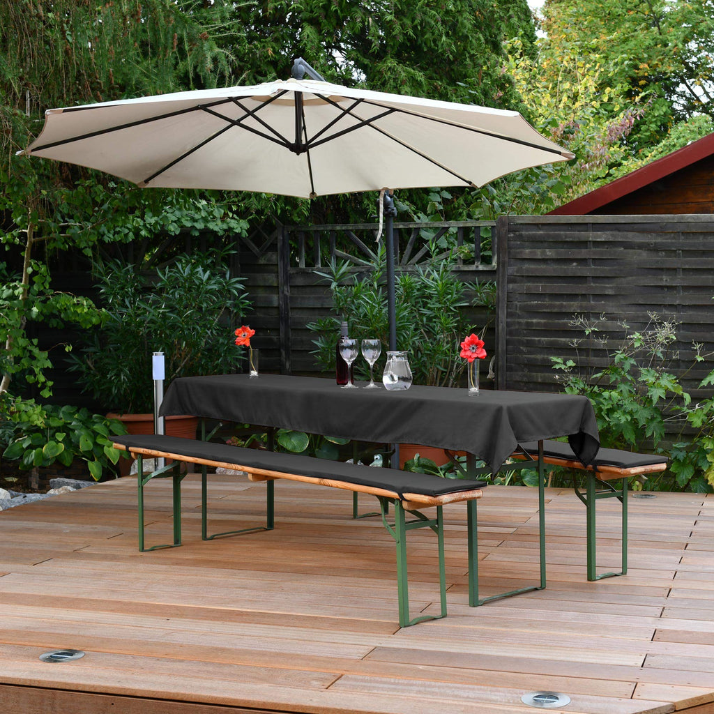 Set mit drei Bezügen für Tisch und Bänke