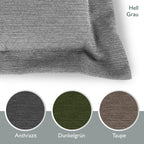Beautissu Premium Gartenstuhlauflage Niedriglehner 105x50x7cm HighLux NL