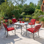 Beautissu Niedriglehner Auflagen Set Flair NL 100x50x8cm