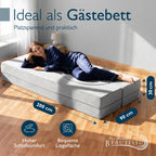 Beautissu Klappsofa 90x200cm – Faltbares Bettsofa in Cord-Optik – Leova