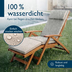 Beautissu Deckchair Auflage – 100% wasserdicht & wetterfest – QD-DC