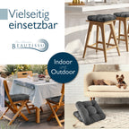 Beautissu 4er Set Premium Stuhlkissen 40x40 cm HighLux SK