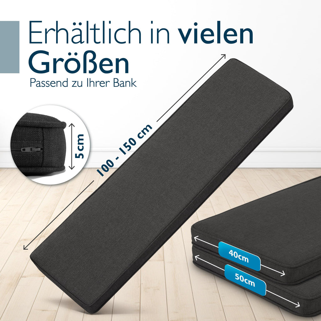 Beautissu Bankauflage Outdoor Wetterfest – Calme BK