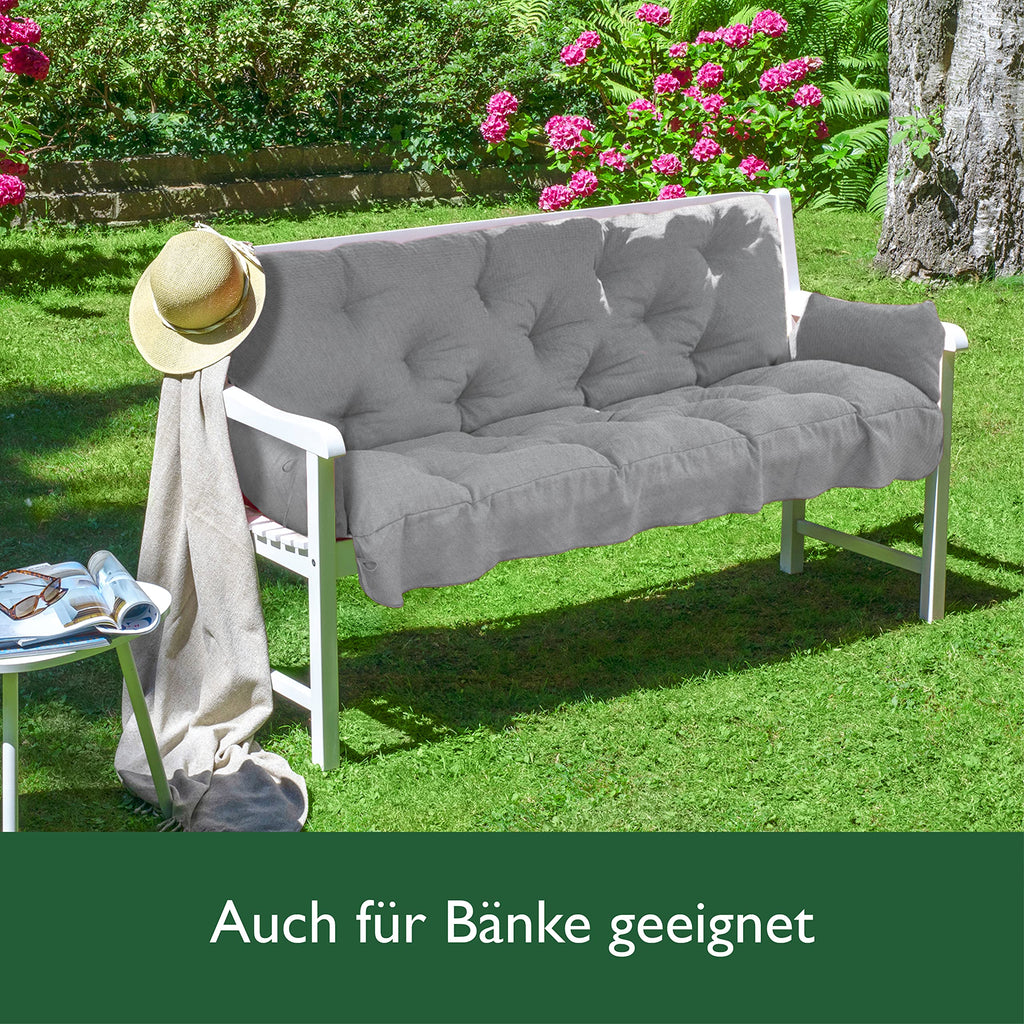 Beautissu Sitzkissen für Hollywoodschaukel 180x50x8cm Flair HS