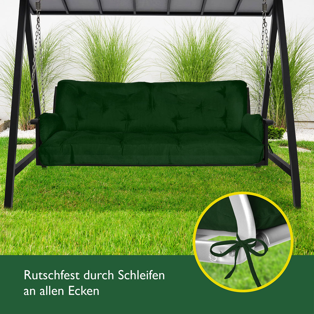 Beautissu Sitzkissen für Hollywoodschaukel 180x50x8cm Flair HS