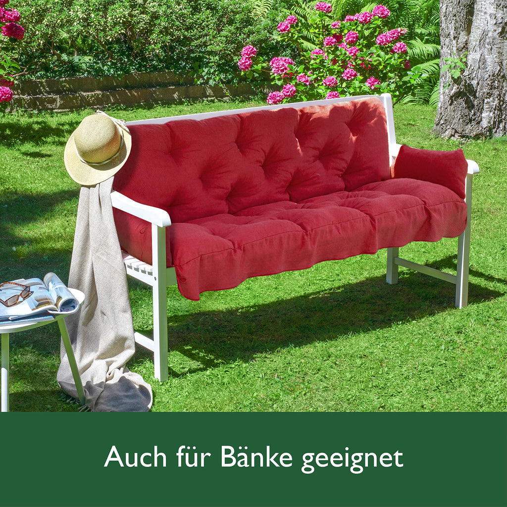 Beautissu Sitzkissen für Hollywoodschaukel 180x50x8cm Flair HS