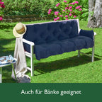 Beautissu Sitzkissen für Hollywoodschaukel 180x50x8cm Flair HS