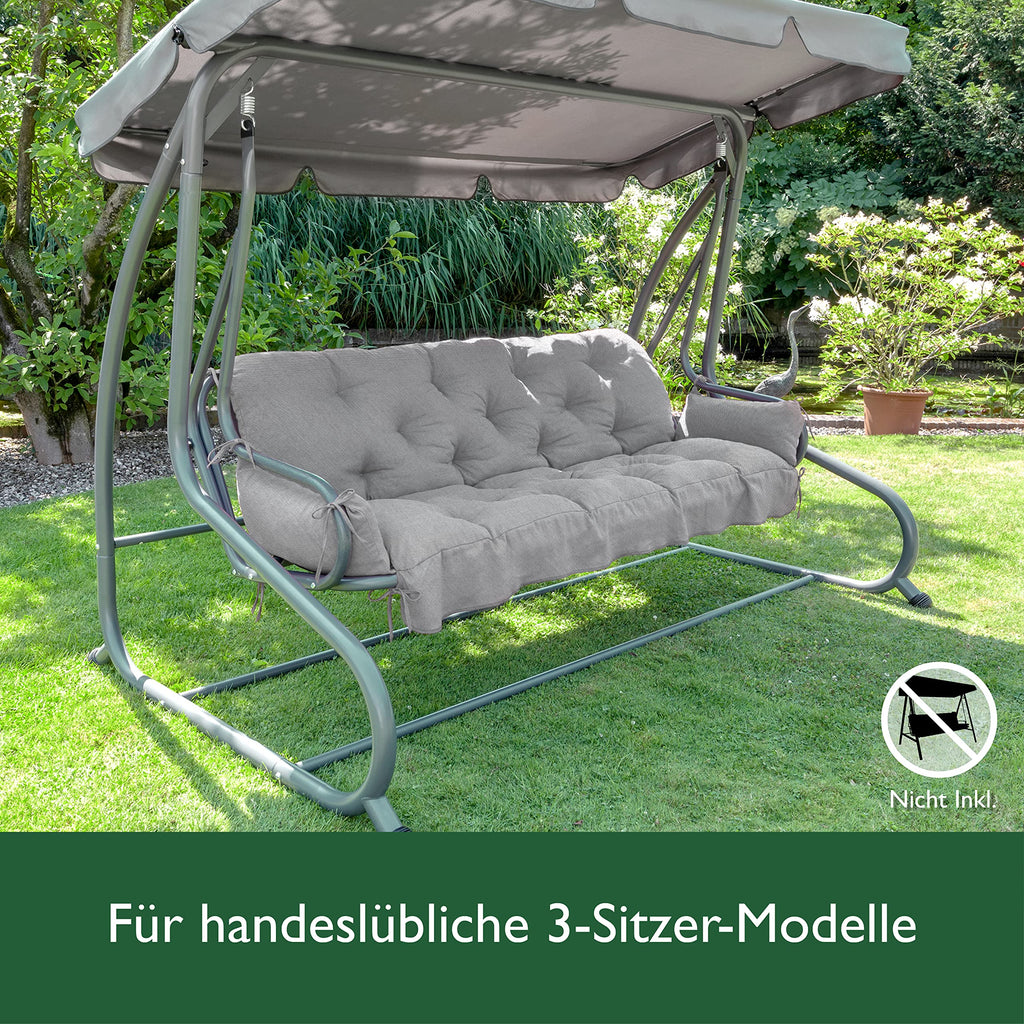 Beautissu Sitzkissen für Hollywoodschaukel 180x50x8cm Flair HS
