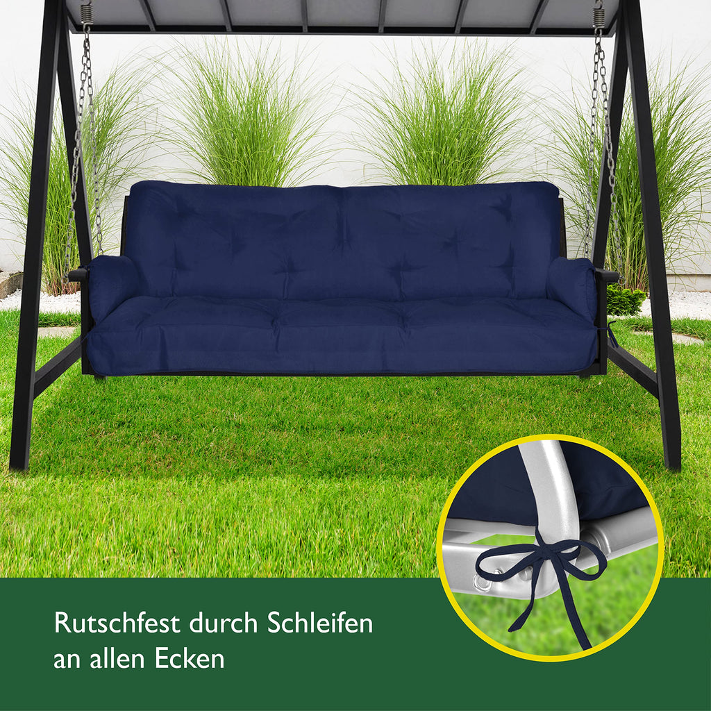 Beautissu Sitzkissen für Hollywoodschaukel 180x50x8cm Flair HS