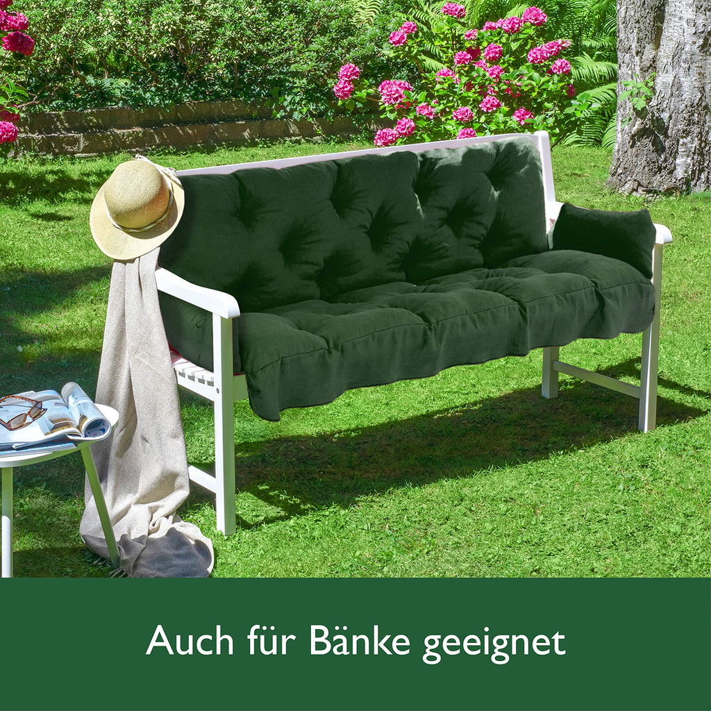 Beautissu Sitzkissen für Hollywoodschaukel 180x50x8cm Flair HS