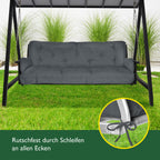 Beautissu Sitzkissen für Hollywoodschaukel 180x50x8cm Flair HS
