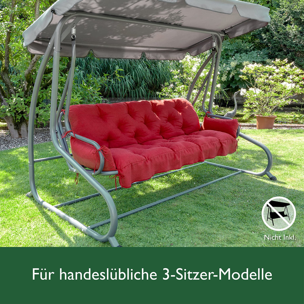 Beautissu Sitzkissen für Hollywoodschaukel 180x50x8cm Flair HS