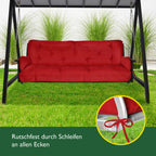 Beautissu Sitzkissen für Hollywoodschaukel 180x50x8cm Flair HS