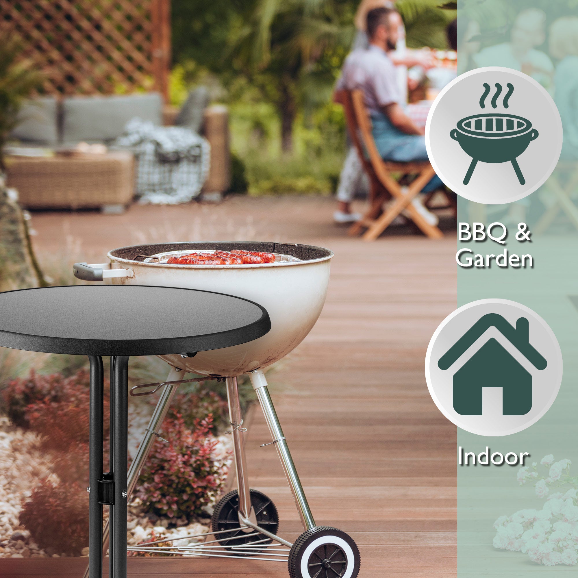 Beautissu Bistrotisch Bistroni Outdoor Rund