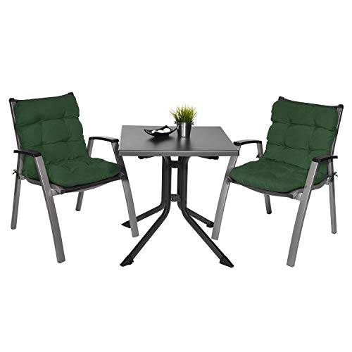 - BeautissuNiedriglehner Set Stuhlauflage Dunkelgrün im auch Set NL Flair Auflagen 100x50x8cm