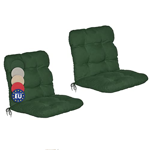 BeautissuNiedriglehner Auflagen Set - Flair Set im auch Stuhlauflage 100x50x8cm NL Dunkelgrün