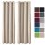 Beautissu 2er Set Gardine Blackout-Vorhang Amelie Ösen 140×245 cm – div. Farben