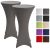 Beautissu 2er Set Husse für Stehtische Ø 70-75 cm Stretchüberzug – div. Farben