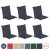 Beautissu 6er Set Loft NL Niedriglehner Auflagen 100×50 cm – div. Farben